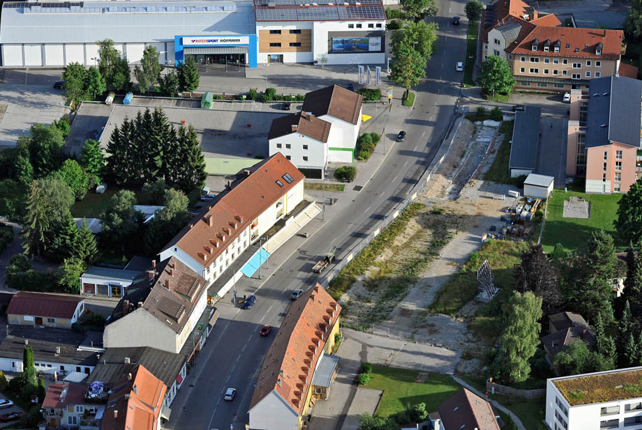 Luftbild Neugablonz Sudetenstraße
